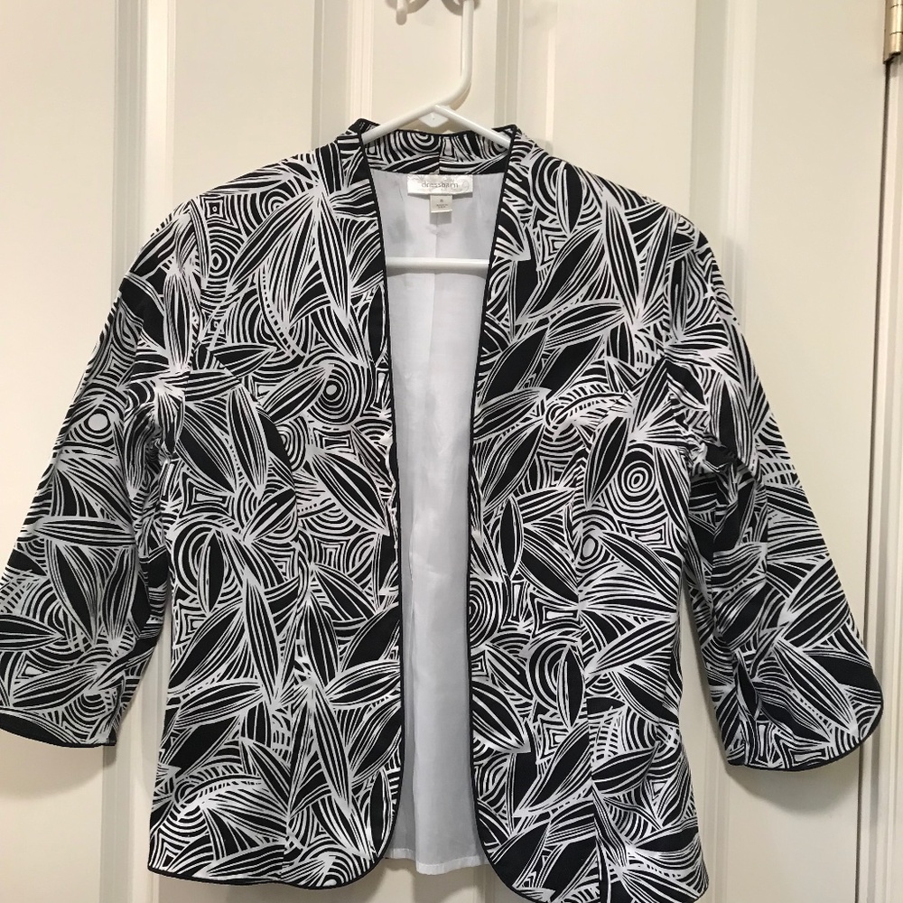 Dress Barn Open Style Lined Blazer